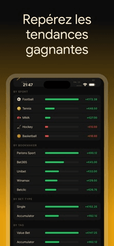 BetLog — Bet Tracker & Stats — capture d'écran 4