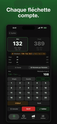 Darts Tracker - Score & Stats — capture d'écran 8