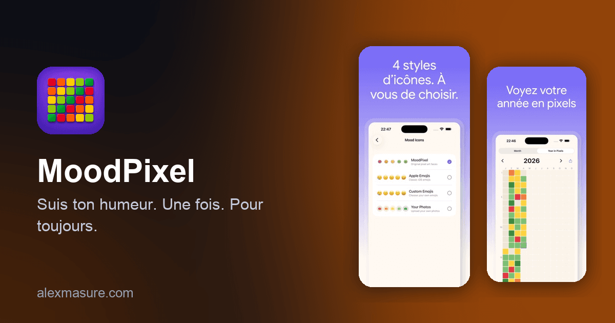 MoodPixel — Suis ton humeur. Une fois. Pour toujours.