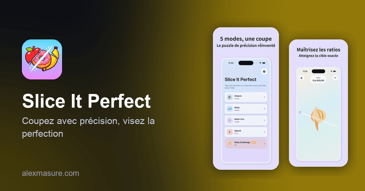 Slice It Perfect — Coupez avec précision, visez la perfection